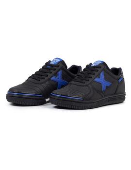 Zapatillas munich g-3 kid 443 negro azul de niño.