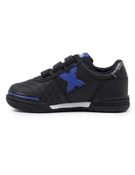 Zapatillas munich g-3 kid vco negro azul de niño.