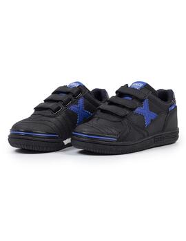 Zapatillas munich g-3 kid vco negro azul de niño.