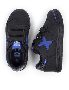Zapatillas munich g-3 kid vco negro azul de niño.