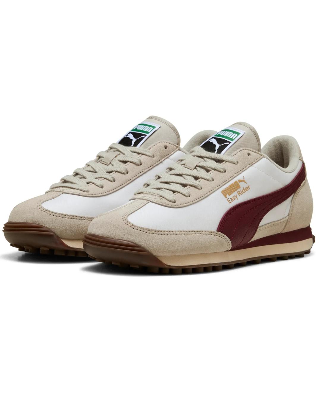 Zapatillas puma easy rider vintage beige de hombre.