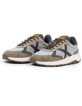 Zapatillas munich babel 09 gris marrón de hombre.
