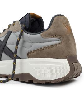 Zapatillas munich babel 09 gris marrón de hombre.