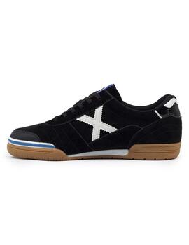 Zapatillas munich gresca kid 322 negro blanco de niño.