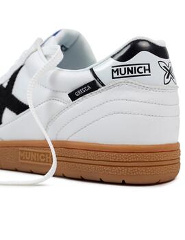 Zapatillas munich gresca kid blanco negro de niño.