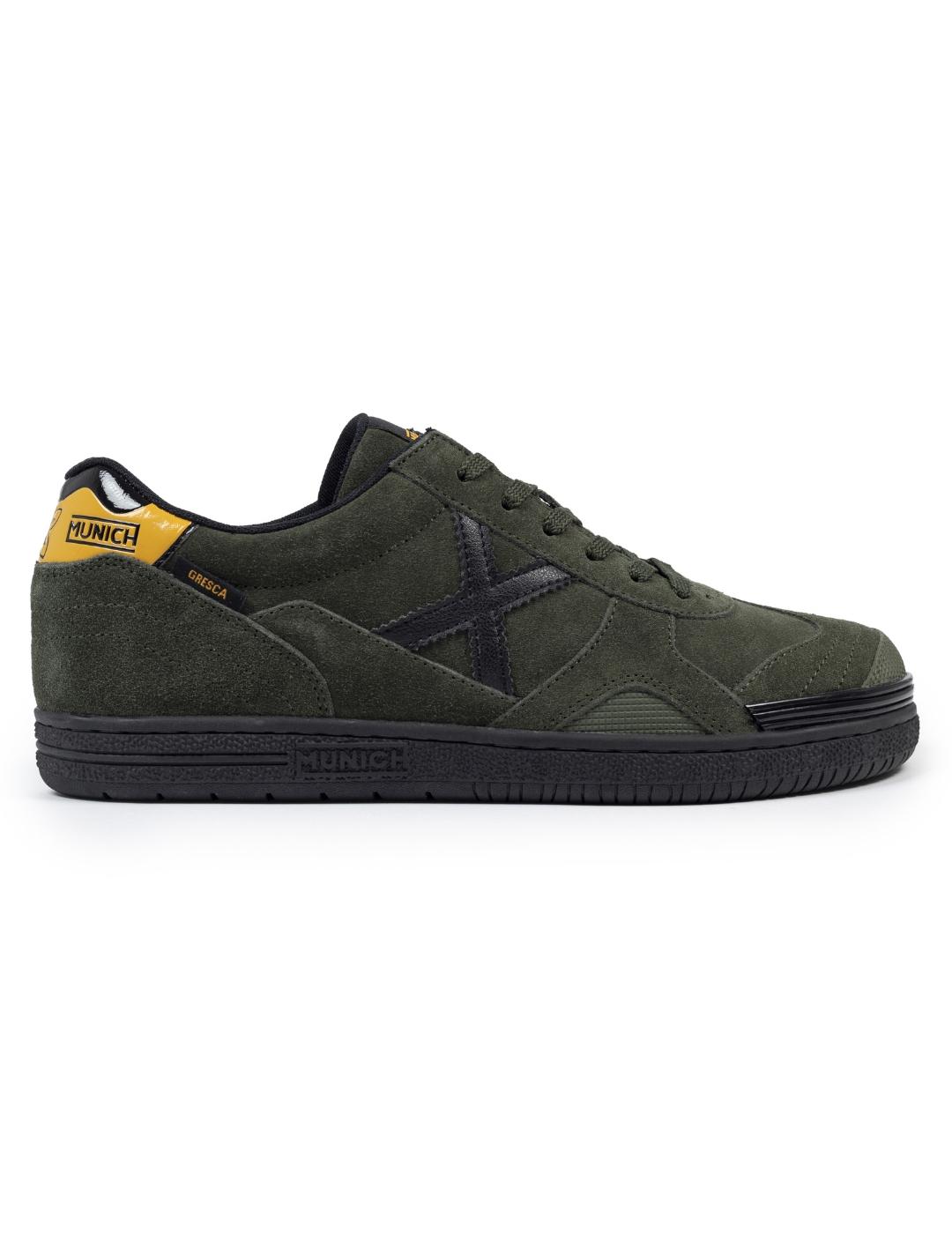 Zapatillas munich gresca kid 324 verde de niño.