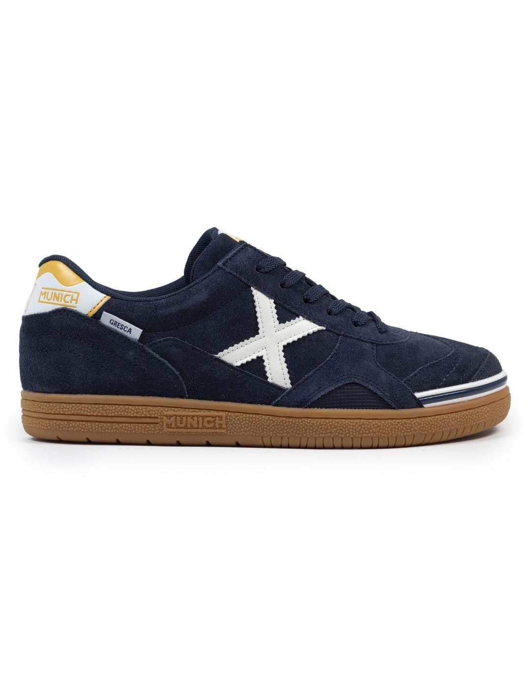 Zapatillas munich gresca kid 325 azul de niño.