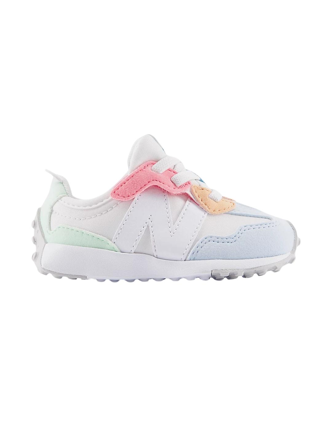 Zapatillas new balance nw327kwg blanco multicolor de bebé.