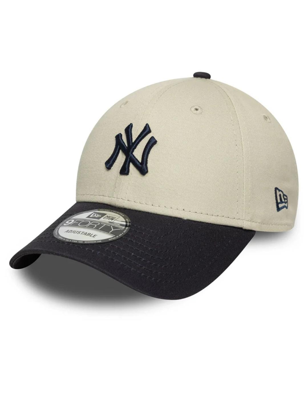 Gorra new era neyyan 9forty color block beige negro hombre.
