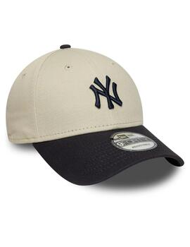 Gorra new era neyyan 9forty color block beige negro hombre.