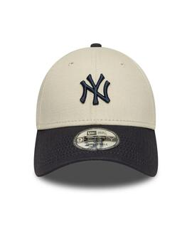 Gorra new era neyyan 9forty color block beige negro hombre.