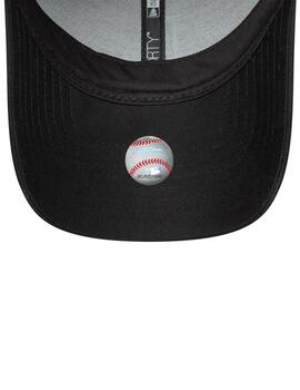 Gorra new era LA Dodgers 9forty metallic negro de mujer.