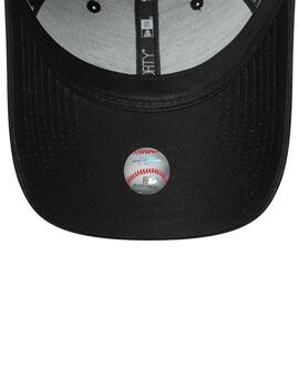 Gorra new era NY Yankees 9forty negro animal print de mujer.