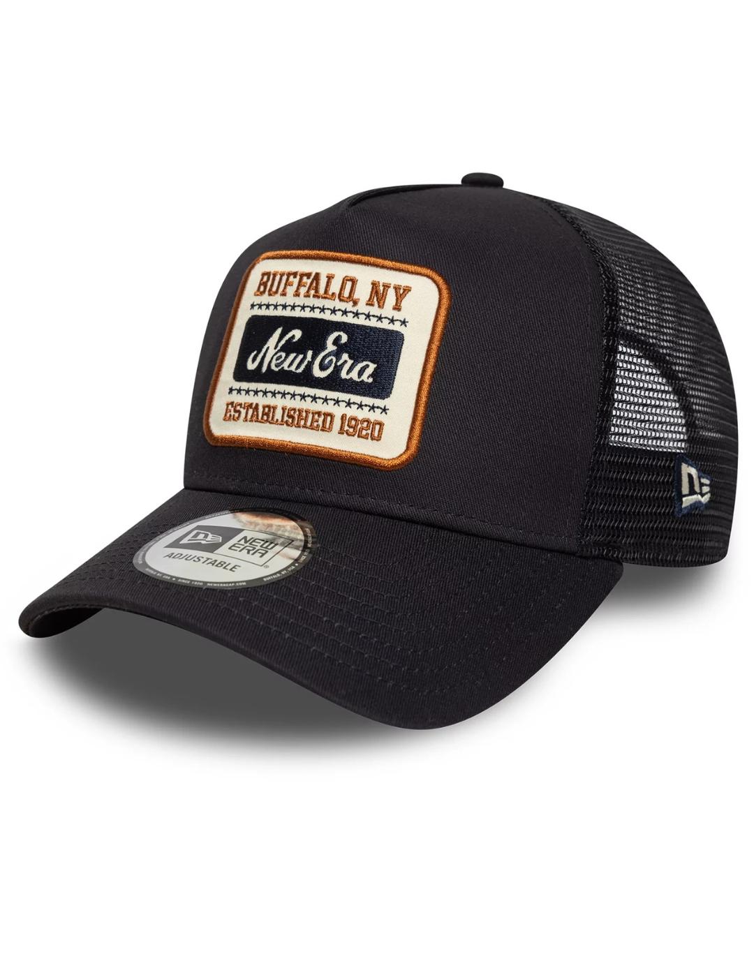 Gorra new era patch buffalo 9forty trucker marino de hombre.