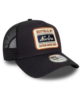 Gorra new era patch buffalo 9forty trucker marino de hombre.
