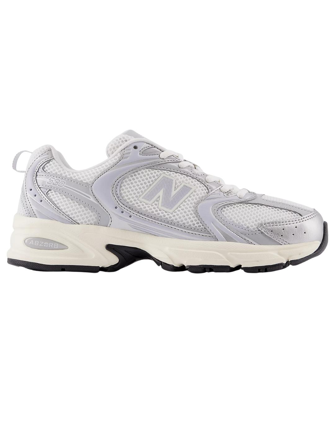 Zapatillas new balance u530sea gris plata de mujer.