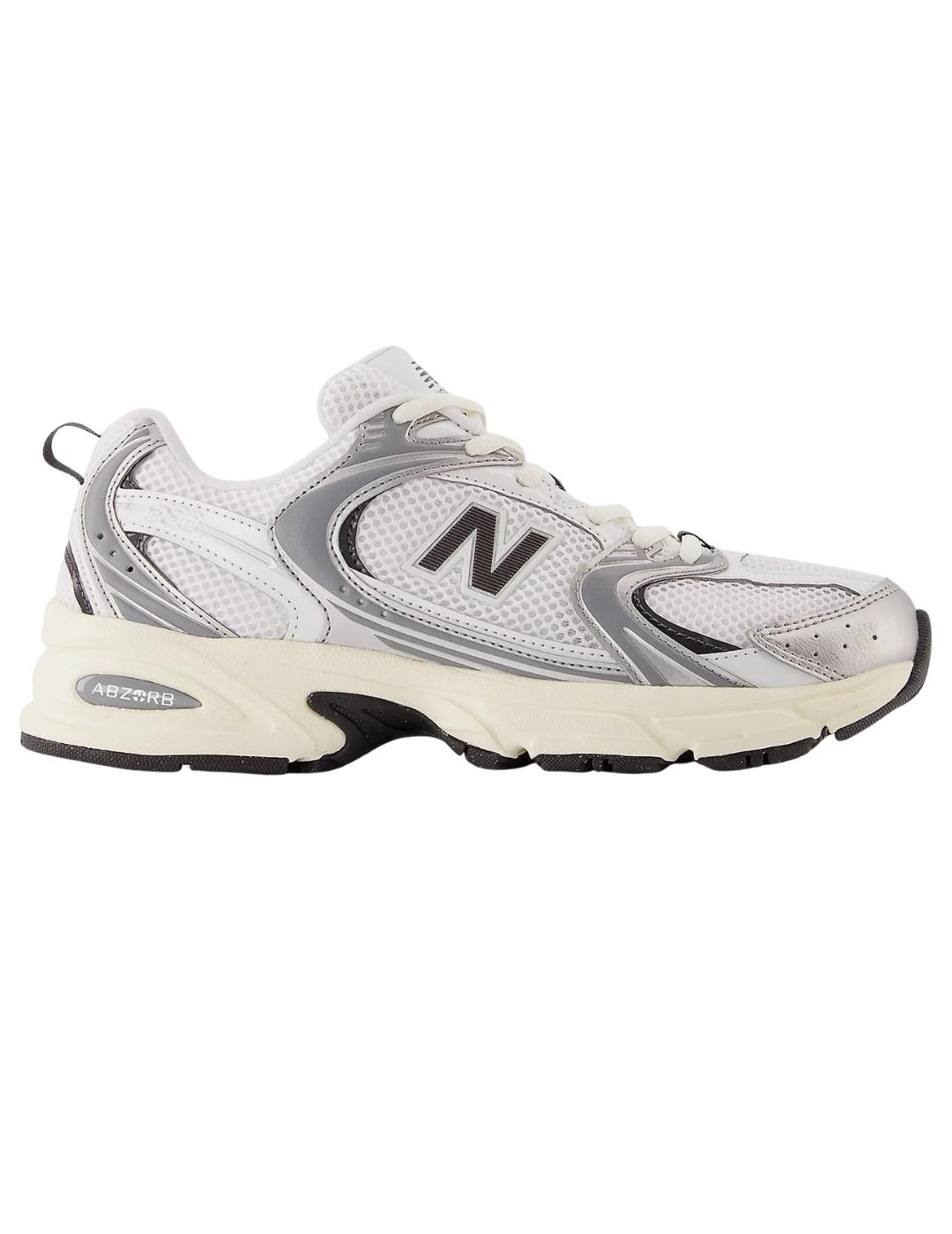 Zapatillas new balance u530esa blanco plata de mujer.