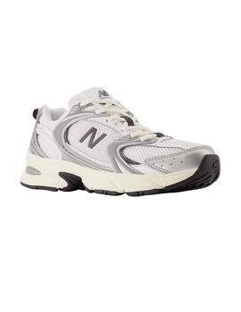 Zapatillas new balance u530esa blanco plata de mujer.