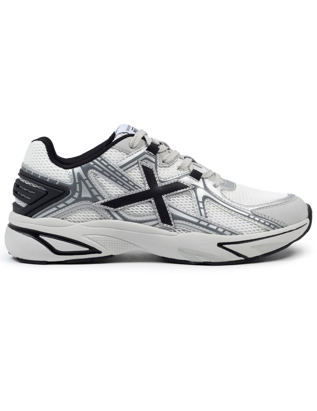 Zapatillas munich m2000 02 blanco plata de hombre.