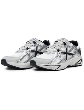 Zapatillas munich m2000 02 blanco plata de hombre.