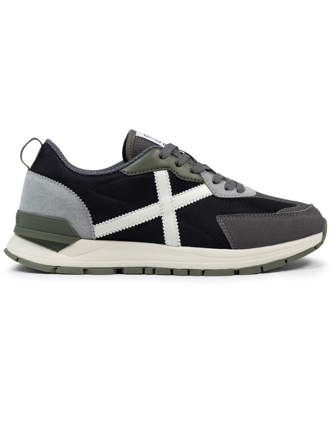 Zapatillas munich versatile 27 negro gris de hombre.