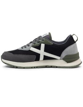 Zapatillas munich versatile 27 negro gris de hombre.