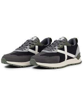 Zapatillas munich versatile 27 negro gris de hombre.
