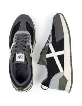 Zapatillas munich versatile 27 negro gris de hombre.