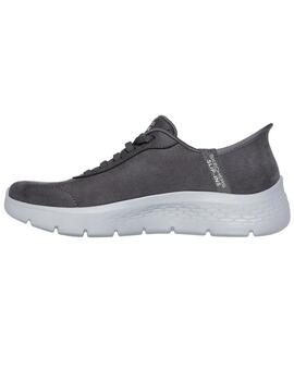 Zapatillas skechers go walk flex mali slip ins gris de mujer