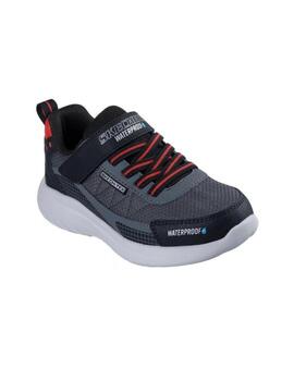 Zapatillas skechers bounder 2.0 aqua pace negro de niño.