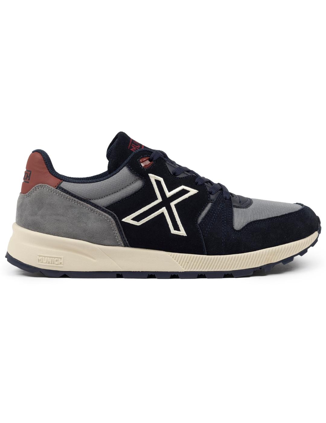 Zapatillas munich 1030 83 azul gris de hombre.