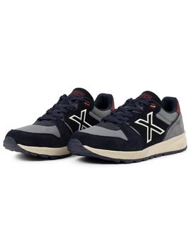 Zapatillas munich 1030 83 azul gris de hombre.