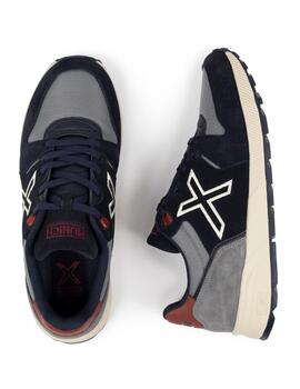 Zapatillas munich 1030 83 azul gris de hombre.