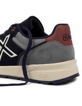 Zapatillas munich 1030 83 azul gris de hombre.