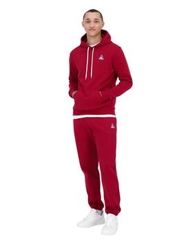 Sudadera le coq sportif ess hoody nº1 m rojo de hombre.