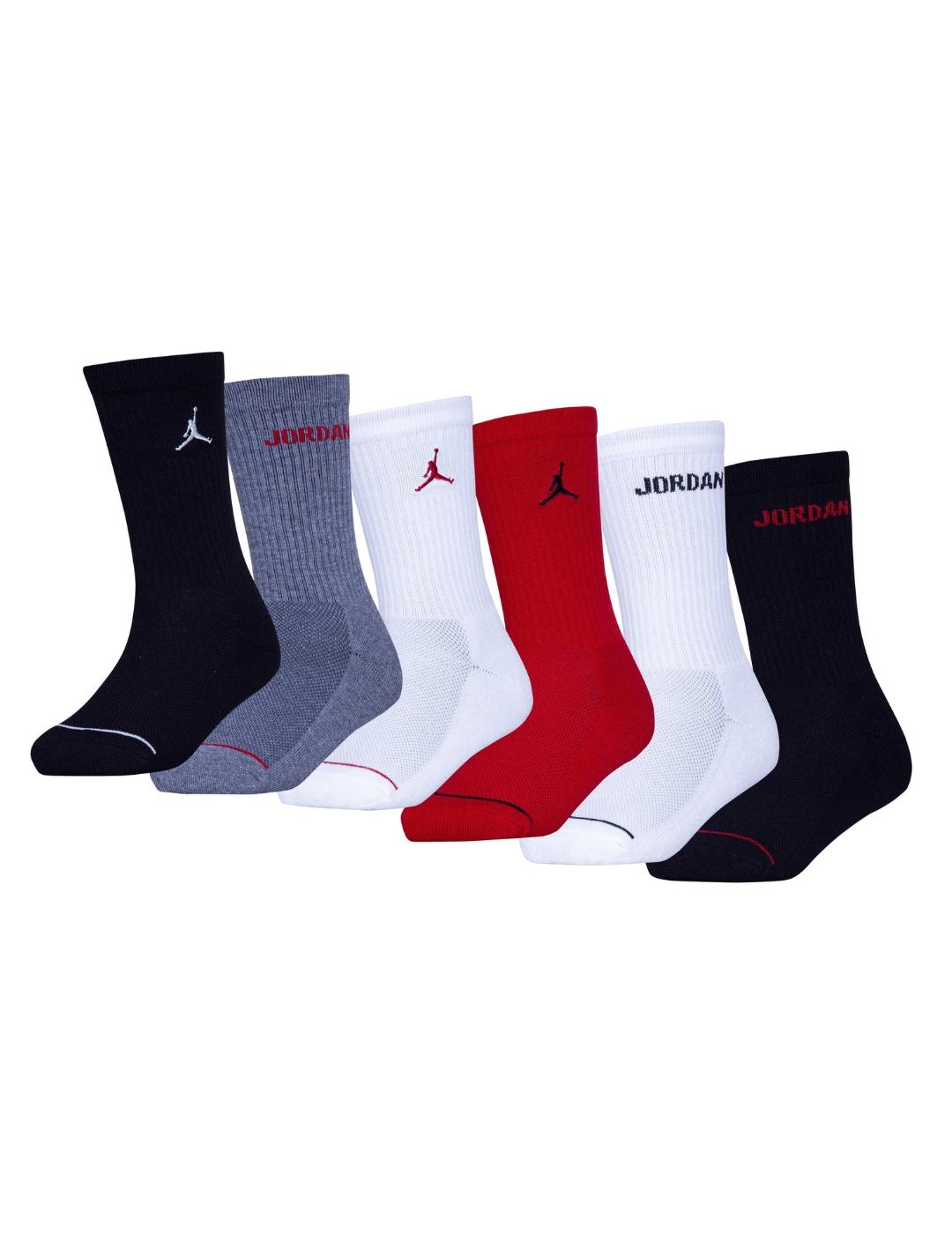 Calcetines jordan legend crew 3 colores de niño.