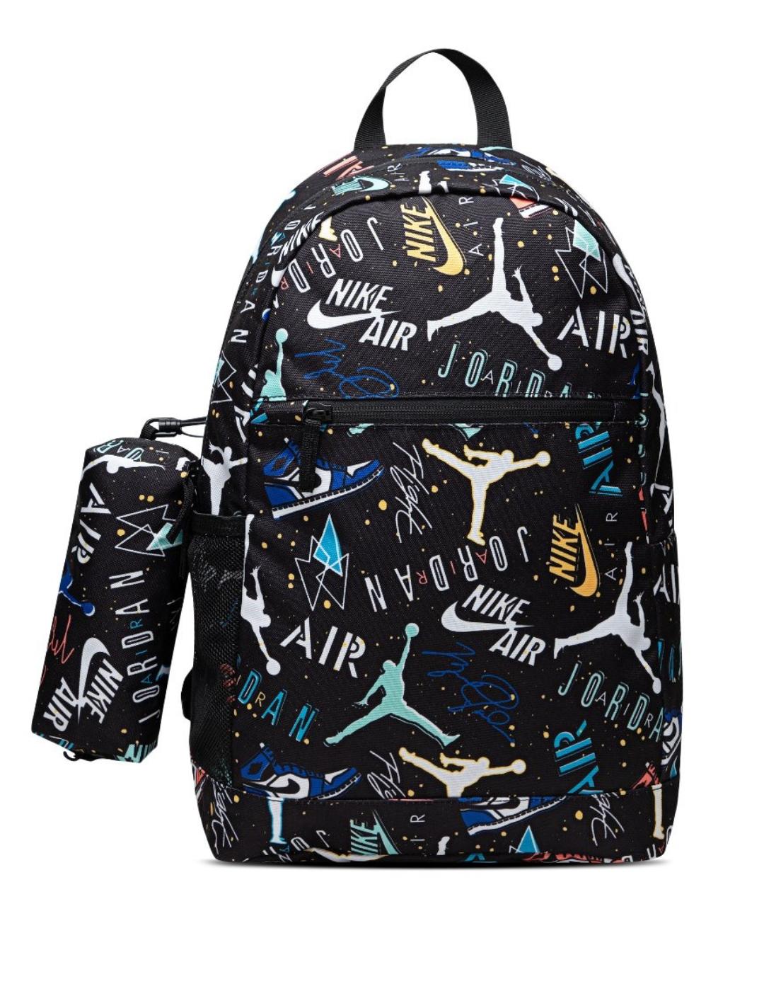 Mochila air jordan school estampada unisex.