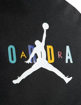 Mochila air jordan jam hbr negro multicolor unisex.