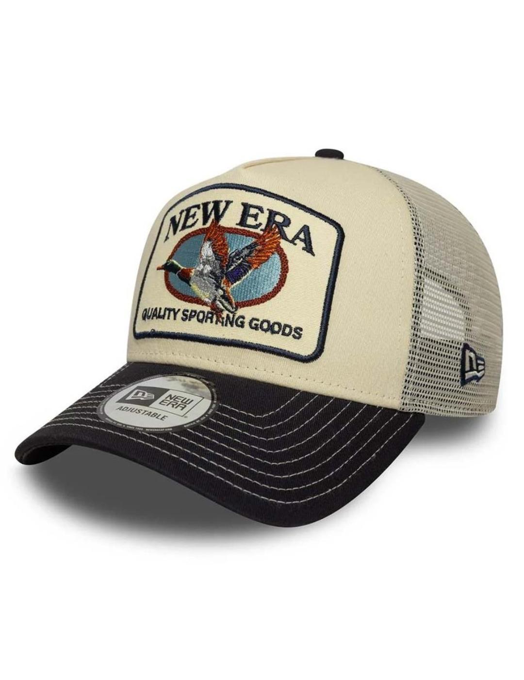 Gorra new era trucker animal patch beige marino de hombre.