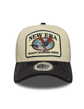 Gorra new era trucker animal patch beige marino de hombre.