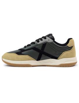 Zapatillas munich lyra 12 verde beige de hombre.