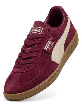 Zapatillas puma palermo granate de mujer.