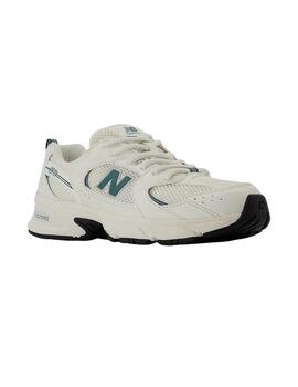 Zapatillas new balance gr530ch blanco verde de niño.