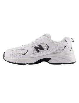 Zapatillas new balance gr530cf blanco negro de niño.