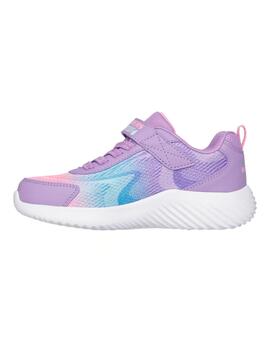 Zapatillas skechers bounder hydra cool multicolor de niña.