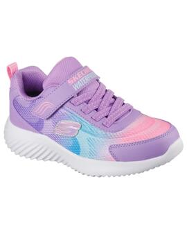 Zapatillas skechers bounder hydra cool multicolor de niña.