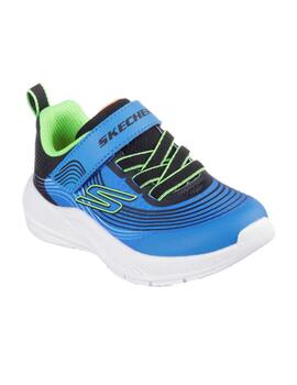 Zapatillas skechers microspec advance azul de bebé.
