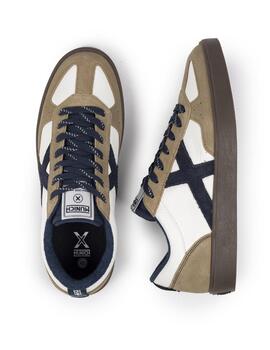 Zapatillas munich break 45 blanco azul de hombre.