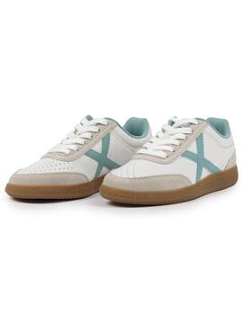 Zapatillas munich rumba 12 blanco azul de mujer.