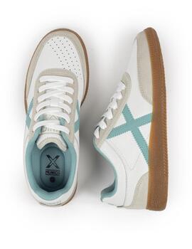Zapatillas munich rumba 12 blanco azul de mujer.